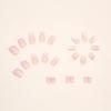 24Pcs Long Press On Nail  Coffin French Fake Nail  Tip Gradient Acrylic Nail  Glossy False Nail  for Women Girls