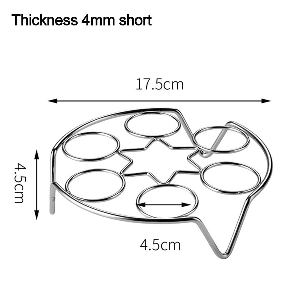 New Stainless Steel Egg Steamer Rack Round 7 Egg Hole Egg Steaming Stand Heavy Duty Egg Rack Pressure Cooker Accessories