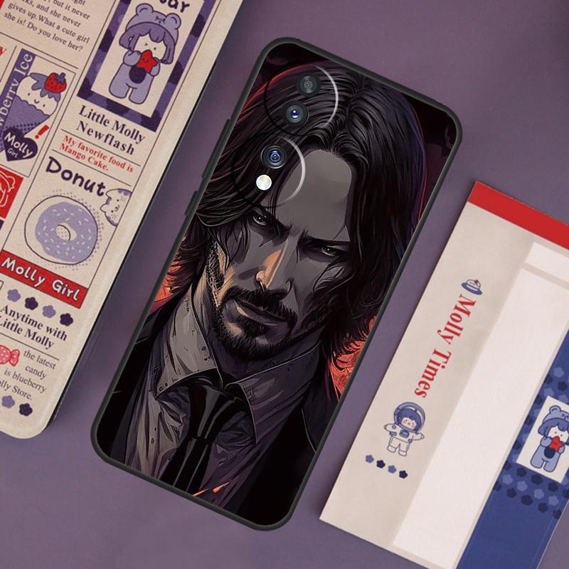 John Wick Case For Honor 200 50 70 90 Lite X9b X9a X8b X8a X8 X9 X9c Honor Magic 7 Lite 6 5 Pro Cover