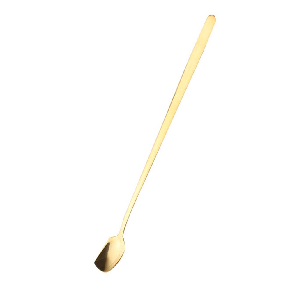 Lange Edelstahl Eis Cocktail Teelöffel Kaffee Suppe Teelöffel