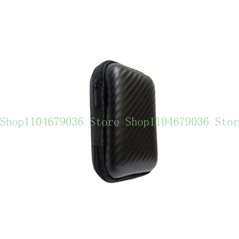 652F Car Repair Tool Storage Bag Carbon Fiber Texture Zippers Quick Accesses Design 11.5x8x4cm