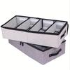 Fabric dust-proof and moisture-proof transparent folding shoe box, a space-saving shoe cabinet for home use, and a perfect stora