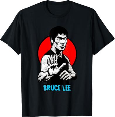 Camiseta Bruce Lee Kung Fu Jeet Kune Do Rey del Kung Fu, Unisex-Adultos, Negro, Pequeño, Manga Corta, Camiseta