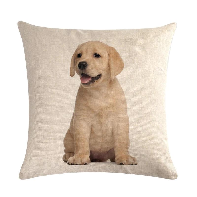 Mops Haustier Hund Muster Baumwolle Leinen Überwurf Kissen Kissenbezug Auto Haus Sofa Bett Dekorative Kissenhülle Funda Cojin