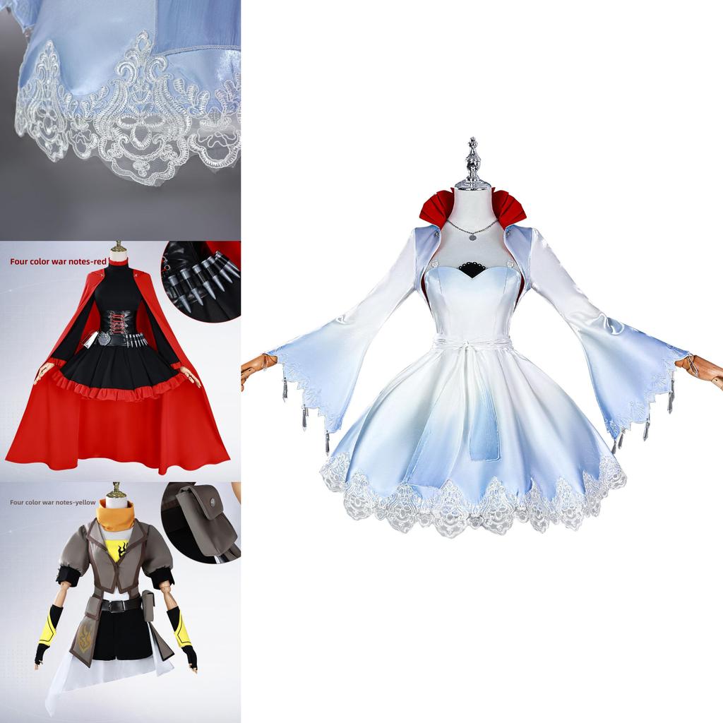 Rwby Ruby Rose Weiss Schnee Cosplay Outfit With Polyester Material For Game Themed Costume Events
