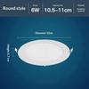 LED-Downlight Dimmbar 3W 6W 9W 12W Quadratisch Rund LED-Spotlicht AC110V/220V Deckenlicht Innen Einbau-Downlight