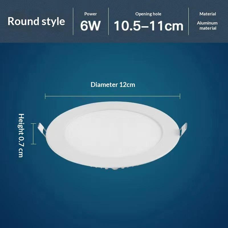 LED-Downlight Dimmbar 3W 6W 9W 12W Quadratisch Rund LED-Spotlicht AC110V/220V Deckenlicht Innen Einbau-Downlight