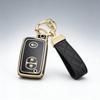 Car Key Case with Key Chain 3 Buttons Remote Cover Holder for Toyota Prius 30 Alpha Aqua Land Cruiser Auris Lexus LC 200