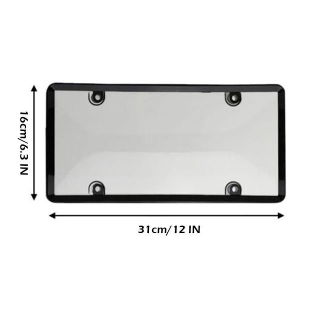 2pcs Car License Plate Frame Holder Clear Auto License Frame Holder Modified License Plate ProtectivesShell Car Accessories