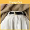 Fashionable Brown And Black Women's Genuine Leather Belt For Casual And Formal Wear