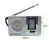 FM/AM Pocket Radio Player Telescopic Antenna Dual Band Portable Radio Battery Powered Radio with 3.5mm Jack Built-in Speaker