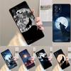 Moon Roaring Wolf Pattern Silicone Phone Case For Samsung Galaxy Note 10 Pro S26 S25 S24 S23 S22 S21 Plus S25Ultra Capa Cover