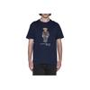 Polo Ralph Lauren Animal Print Pullover Crew Neck Short Sleeve T-Shirt Men T-shirts Navy-Blue 710854497-026