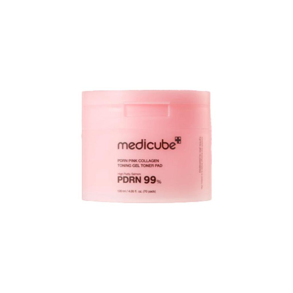 Medicube PDRN Růžový kolagenový tonizační gelový tonerový polštářek 120 ml (70 polštářků) (3 Možnosti)