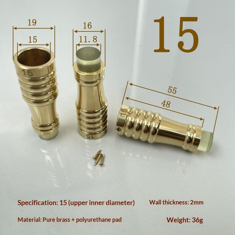 10Mm-34Mm Brass Rubber Household Accessory High Quality Durable Practical Cane Crutch Tip With Anti-Skid Pad For Hiking Pole