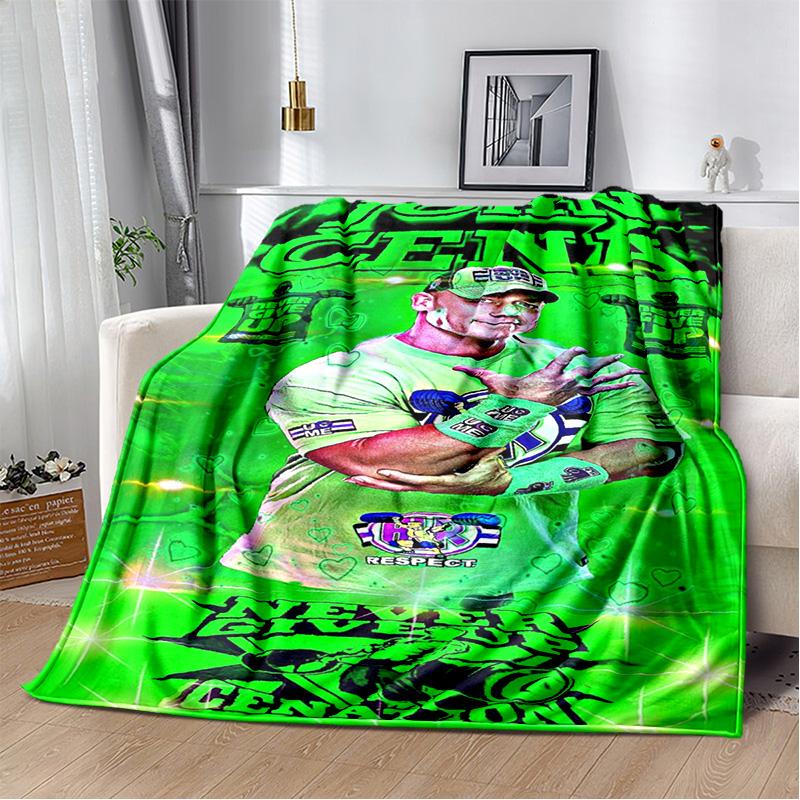 Wrestling entertainment John Felix Anthony Cena blanket Soft and warm flannel throw blanket Picnic blankets for beds Decoration