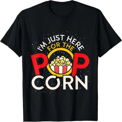 Funny Cinema Lover Gift Movie Snack Popcorn T-Shirt