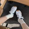 Cowhide version~ Su Yinyin has the same ugly and cute asymmetrical big toe head lace-up casual sports style Forrest Gump training shoes for women