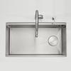 Stainless Steel Kitchen Sink with Drainer and Basket Strainer Accessories