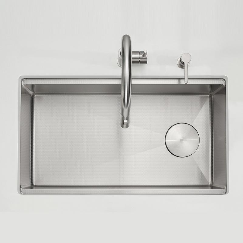 Stainless Steel Kitchen Sink with Drainer and Basket Strainer Accessories