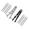 6825 Watch Pliers Watch Spring Bar Plier Tools Kit Tweezer Removal Strap with Screw Adjustment Length Size Replacement Repair