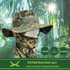 Camouflage Winddichter Fischerhut & Sonnenschutzmasken-Set für Outdoor-Aktivitäten