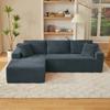 Sofás Modulares de Canto Sofá em L Sofá de 3 Lugares Modular Sofás Modulares com Espuma de Memória para Sala de Estar, Sofá Nuvem com Chaise Oversized