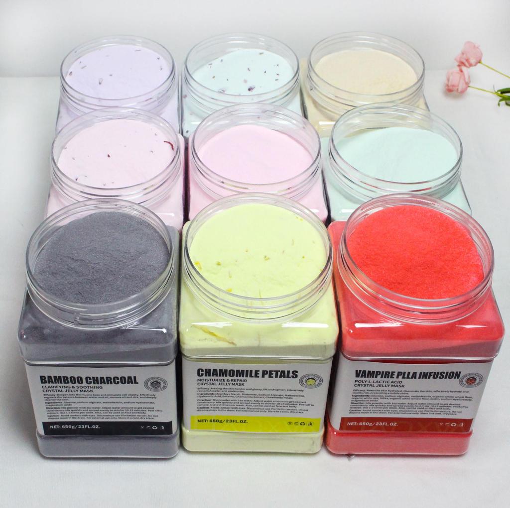 All Natural English Rose Petal Soft Mask Powder - 650g Crystal Jelly Moisturizing Formula