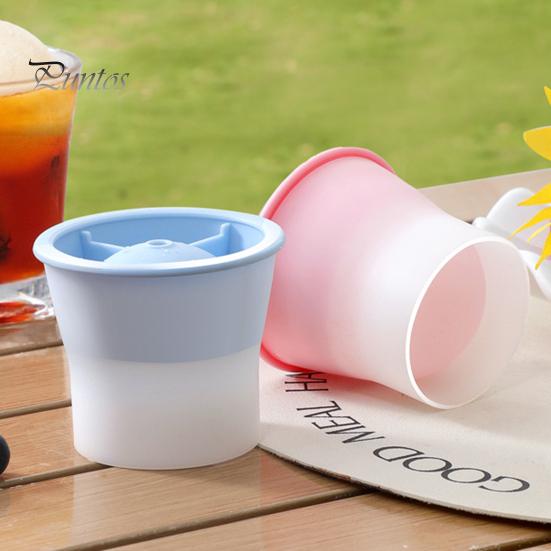 6Pcs Ice Tray Silicone Sphere Ice Mold Maker Food Grade Easy Release Ice Cube Mold with Lids Stackable Spherical Ice Makers