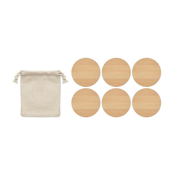 MidOcean Bayin Bamboo Coasters (Pack of 6)