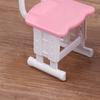 1set Chairs Furniture Model Simulated Dollhouse Desks Pretend Play Desk  Doll Accessories