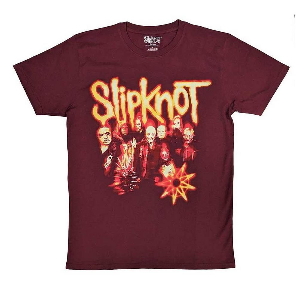 Slipknot Unisex Adult The End So Far S Nonogram Group Shot T-Shirt