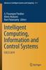 The Intelligent Computing, Information and Control Systems : ICICCS 2019 : 1039 Book