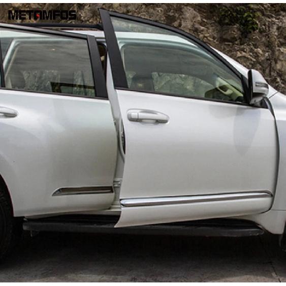 Accessories For Toyota Land Cruiser Prado 150 2014-   Chrome Door Side Strip Body Skirt Molding Trim Car Styling