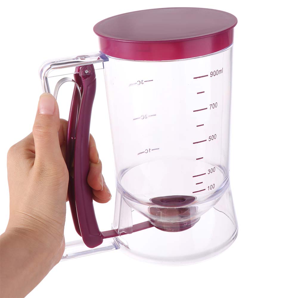 Plastic Crepes Batter Separator Hand-Held Batter Funnel BPA Free Pancake Batter Dispenser  Muffin