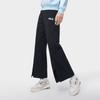 FILA Solid Color Loose Fit Knit Casual Pants Women bottoms Black F11W319606F-BK