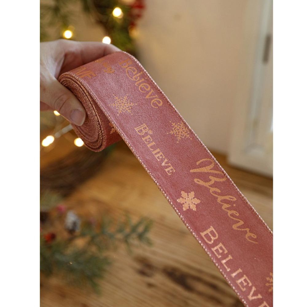 2m Fabric Swirl Ribbon DIY Burlap Ribbon New Christmas Ribbon