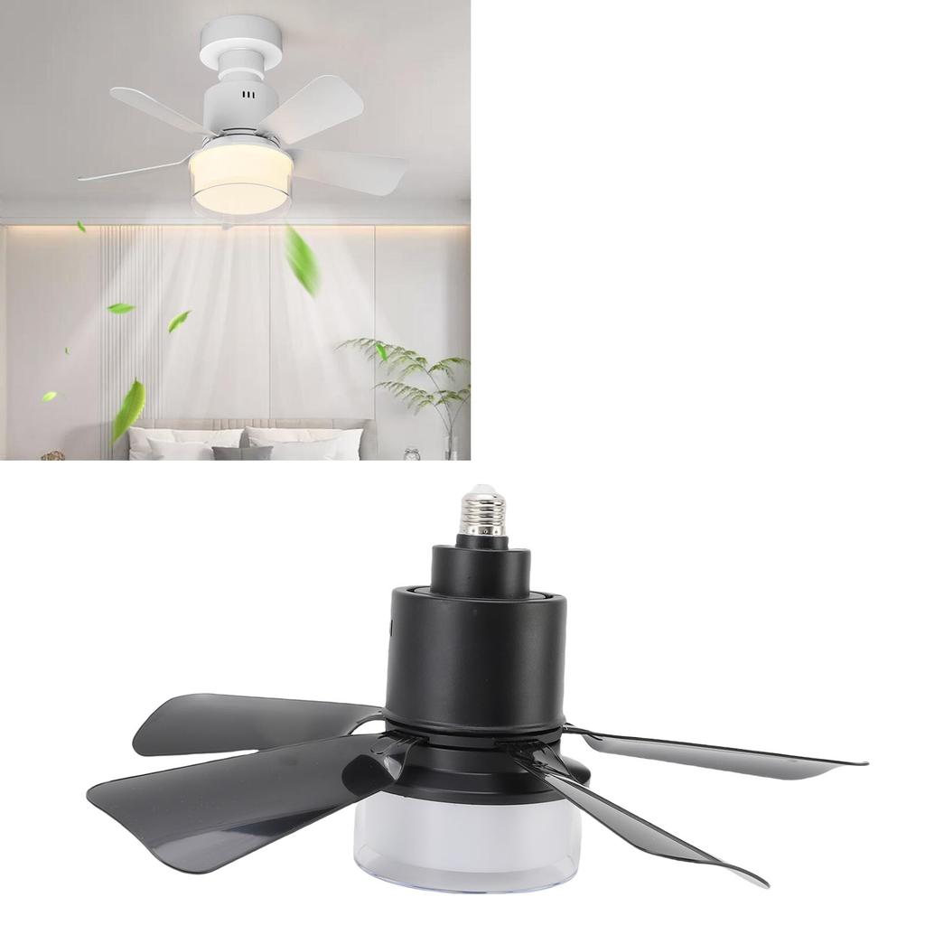 Ceiling Fan with Light 3 Colors Dimmable Quiet LED Ceiling Fan Lamp Screw in E26 Base Timer Function APP Control
