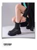 2025 Women's Black Chelsea Martin Boots: Chunky Heel, Round Toe, Platform Design