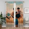 Window Curtain for Room 2 Panel Heartstoppers Modern Living Room Curtains Tulle for Bedroom Partition Home Interior Curtains