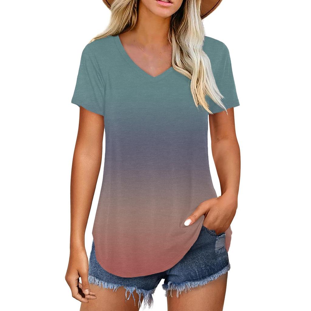 Women Casual Loose Shirts Fashion Tops T-shirts Tee