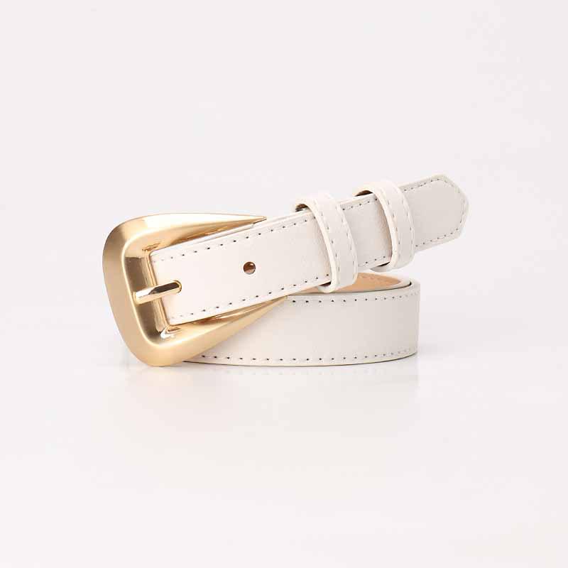 Versatile Women's Leather Belt: Stylish Decorative Waistband for Jeans and Suits