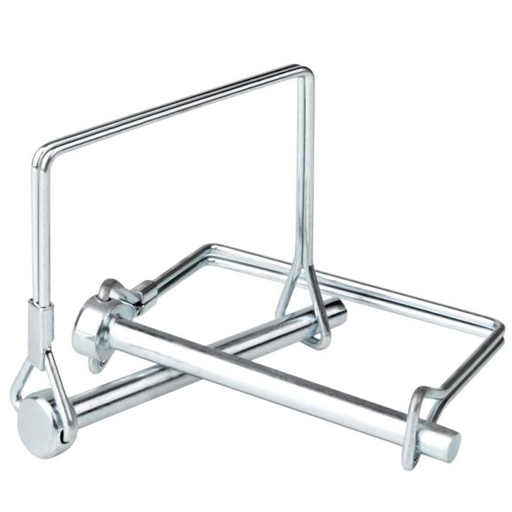 3-Pack 1/4" X 2-3/4" Square PTO Locking Pins – Carbon Steel, Zinc-Plated – For Agriculture, Lawn Equipment, Trailers – Safety Locking Pins