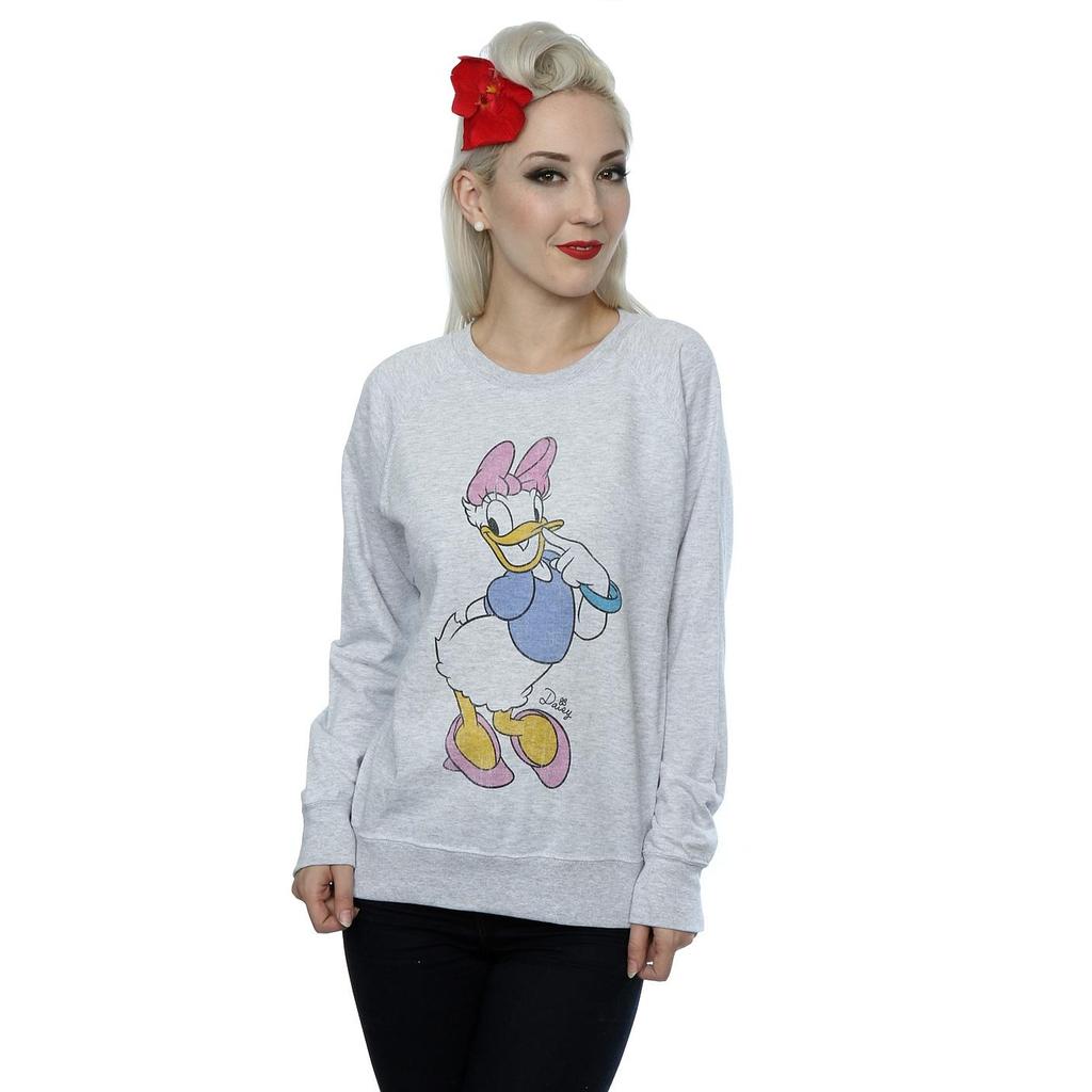 Disney Womens/Ladies Classic Daisy Duck Heather Sweatshirt