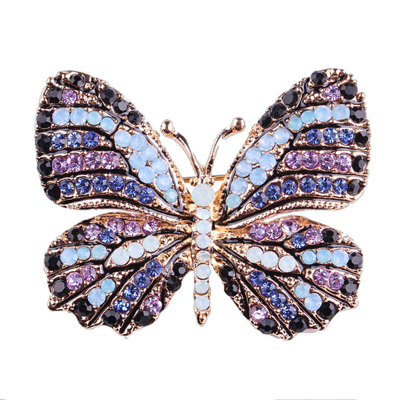 Butterfly Brooch Pin Gold Women Dress Wedding Bridal Brooch Pin