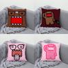 Cute D-Domo-kun Pillow Case Soft Cushion Cases for Farmhouse Sofa Decor Home Decorations and Protector Pillow Case