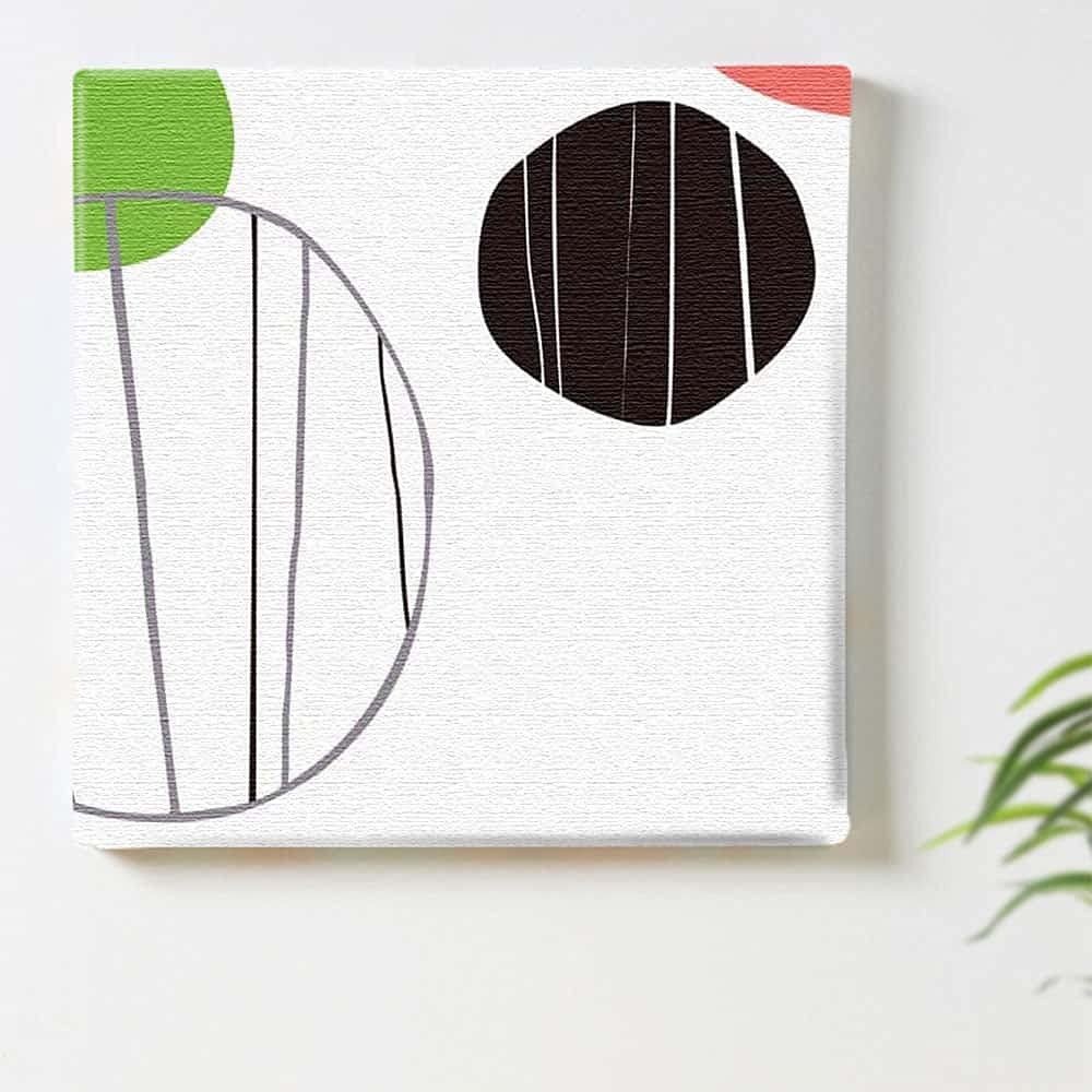 Art Deli Poster Panel, Japanese Modern Style, 15cm x 15cm, Made in Japan, Lightweight Fabric, pat-0034-S