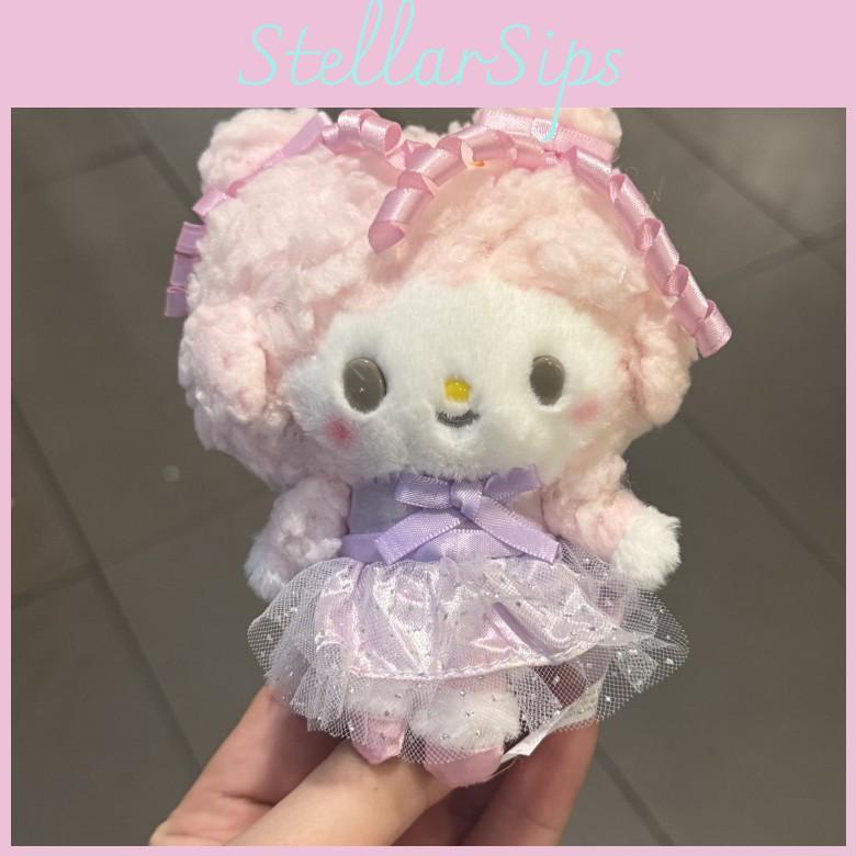 My Cartoon Melody Sheep Plush Keychain Lace Details Gifts Teens