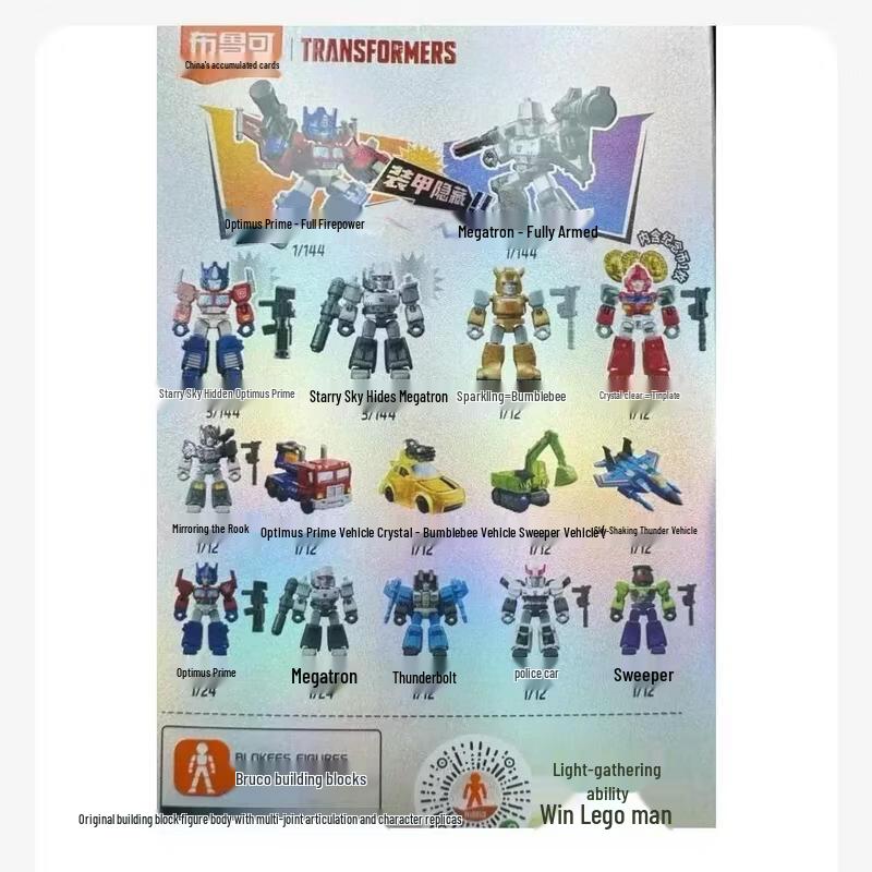 JINGRUIXIANG Brook Block Transformers Heroes Assemble Minifigure Blind Box