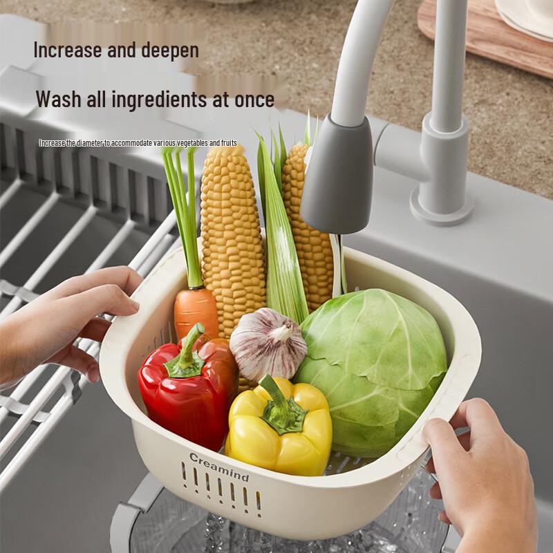 TAYHEE Kitchen Draining Baskets for Fruits & Vegetables